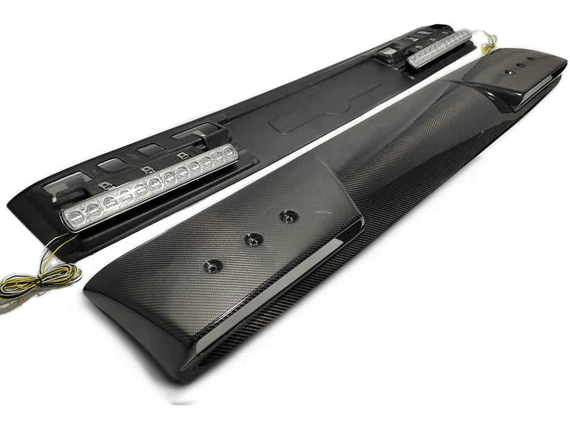 Carbon Fiber Front Roof Spoiler with LEDs for Mercedes W463A W464